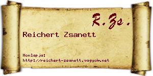 Reichert Zsanett névjegykártya